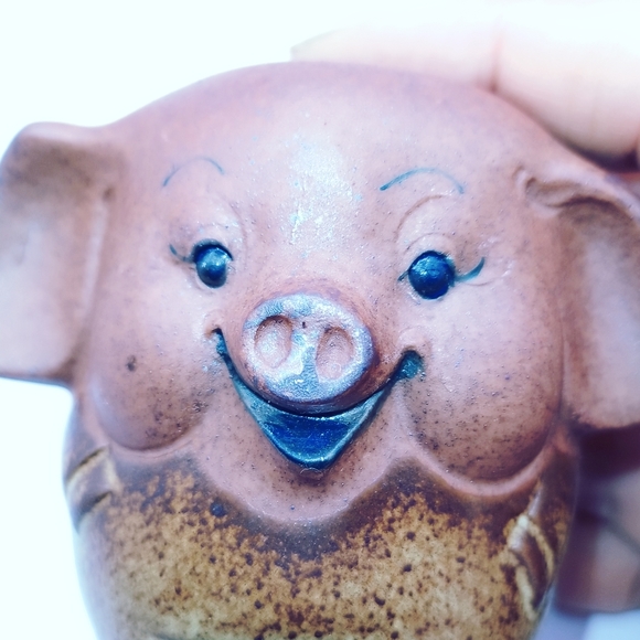 Vintage Piggy Toothpick Holder made in Japan Stoneware - Picture 12 of 12